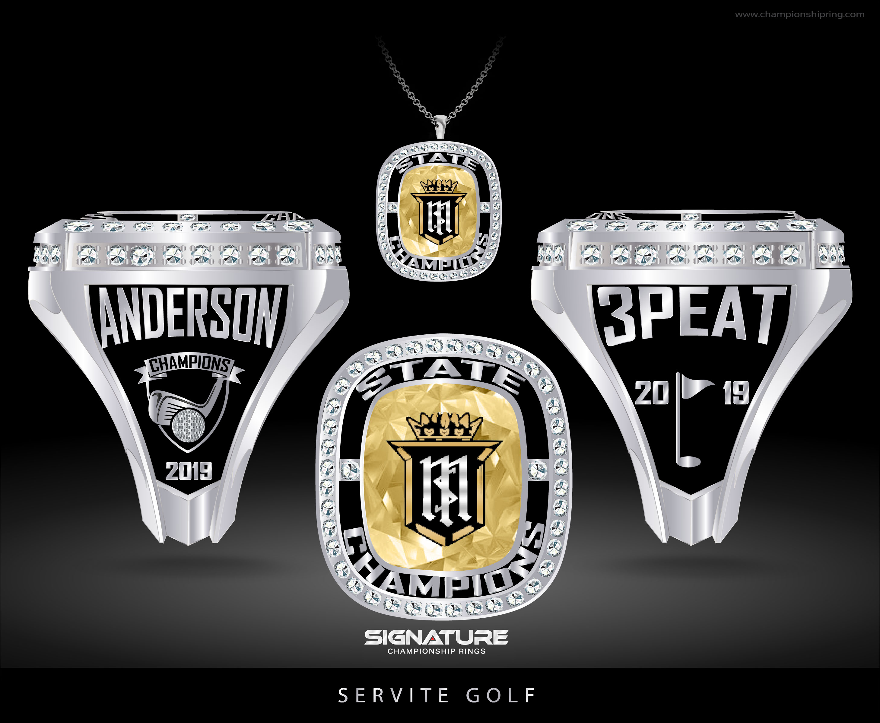 Golf hot sale championship rings